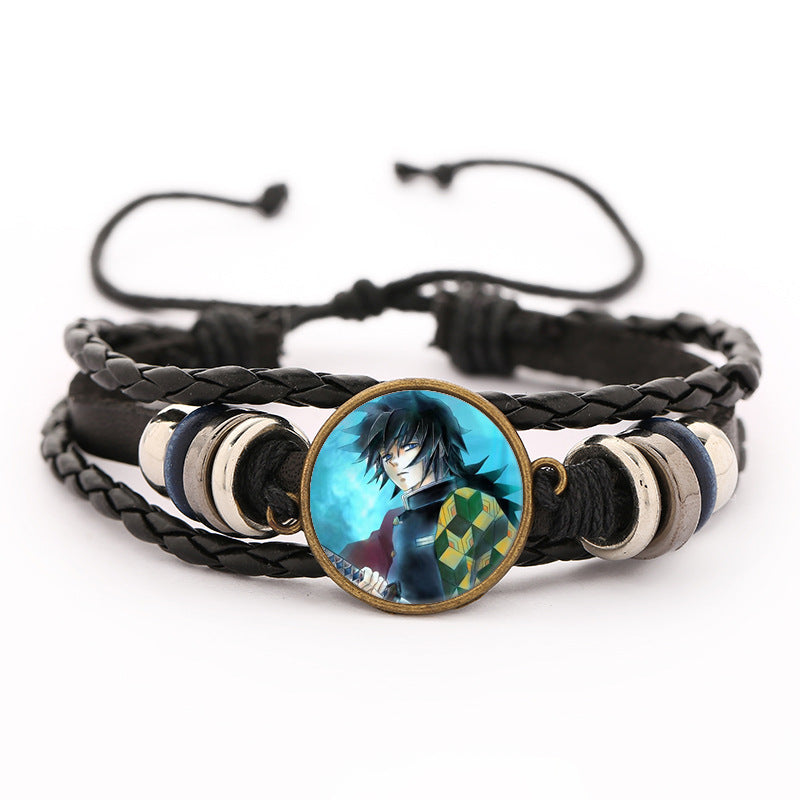 Demon Slayer Leather Bracelet