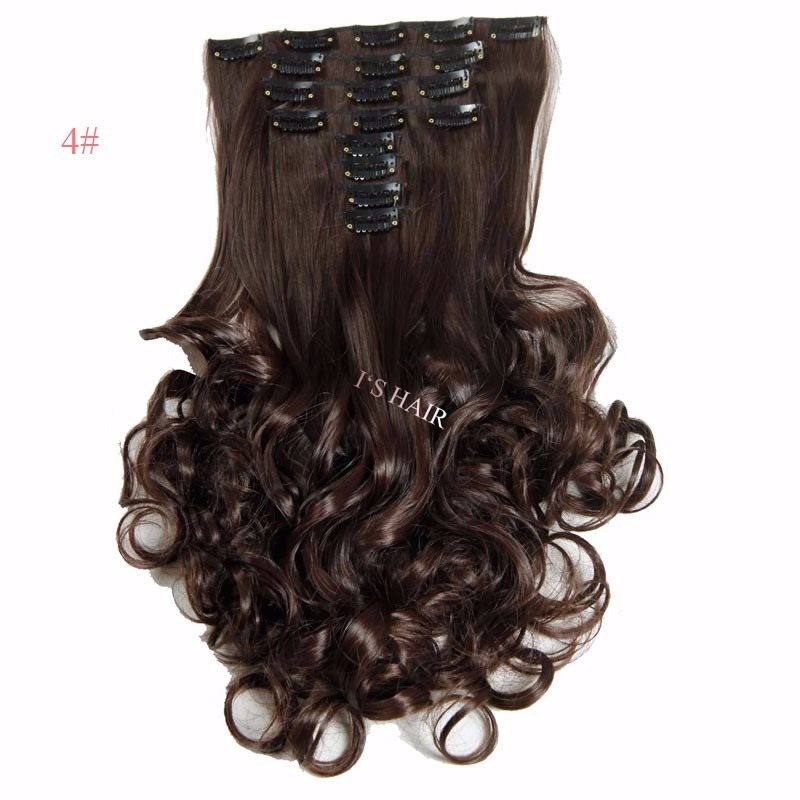 18-Piece Long Wavy Hair Extensions