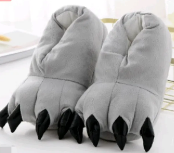 Dinosaur Paw Slippers