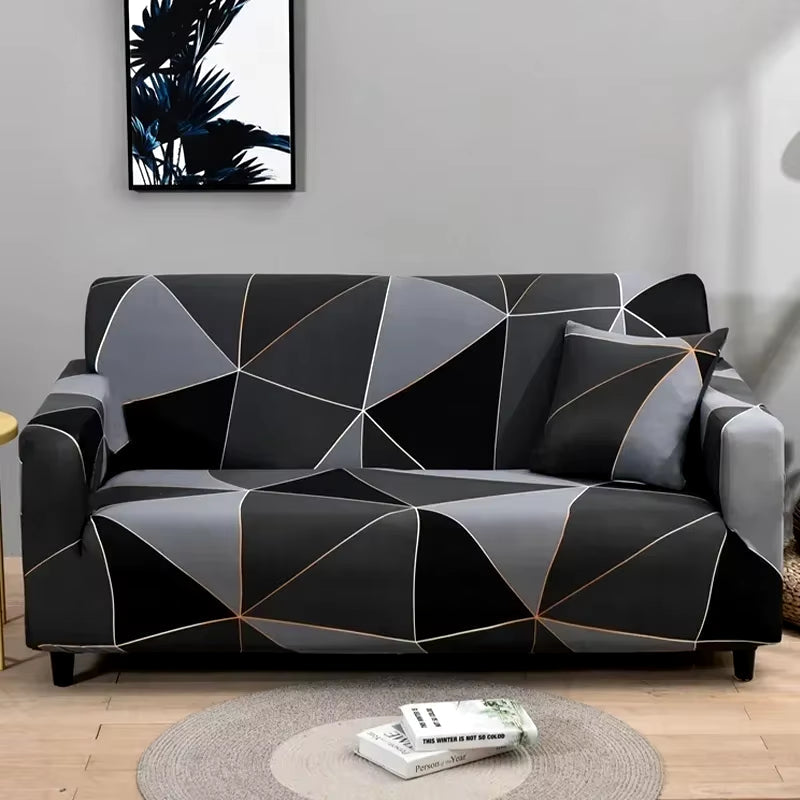 1Pc Flower Printed Elastic Sofa Cover