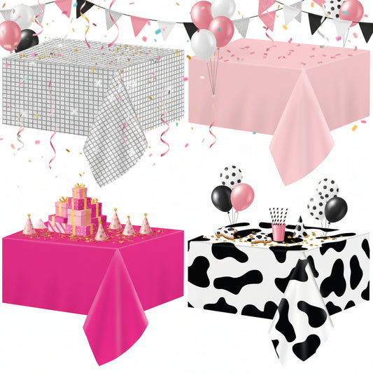 16-Pack Cowgirl Party Tablecloths