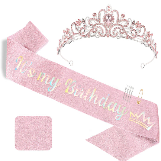 Birthday Crown & Sash Set
