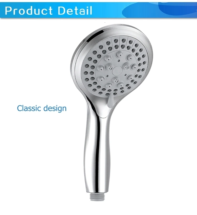 High Pressure 5 Settings Handheld Shower Heads