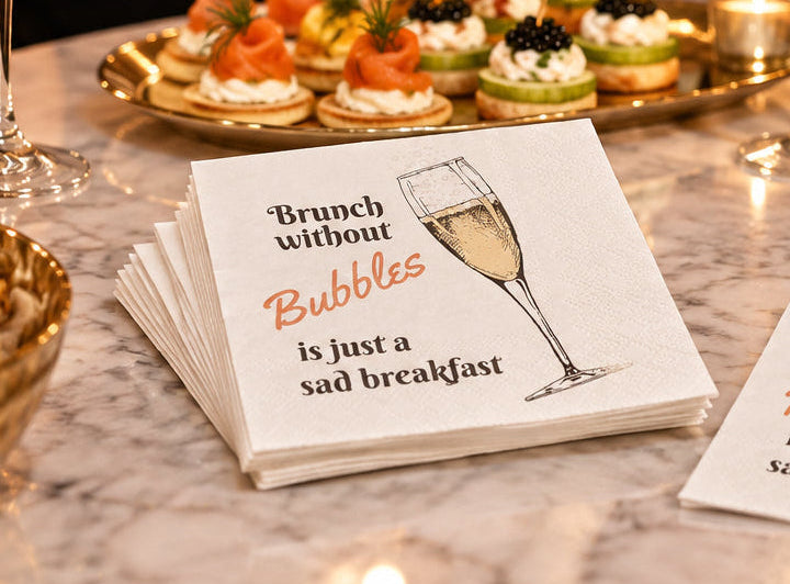 Disposable Paper Beverage Napkins -30ct.