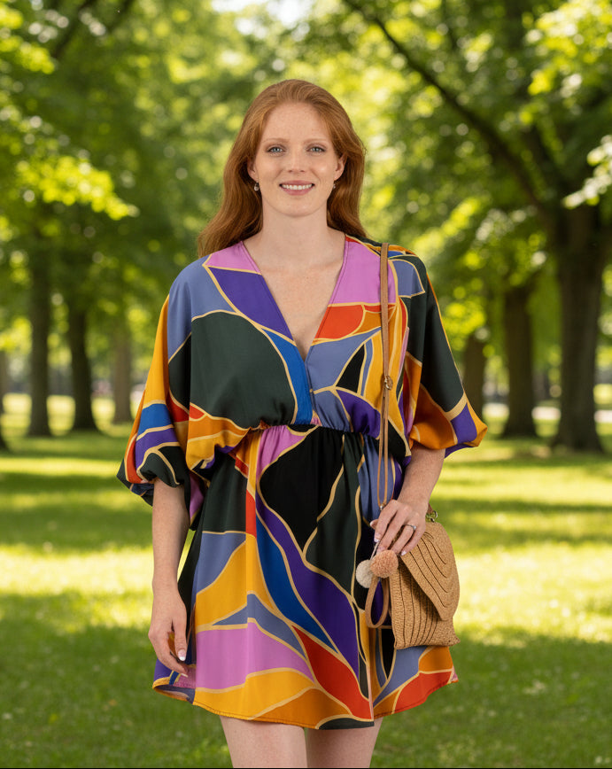 Metamorphosis Kimono Mini Dress