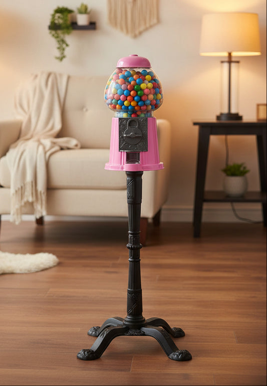 1920s-Style Gumball Machine with Stand