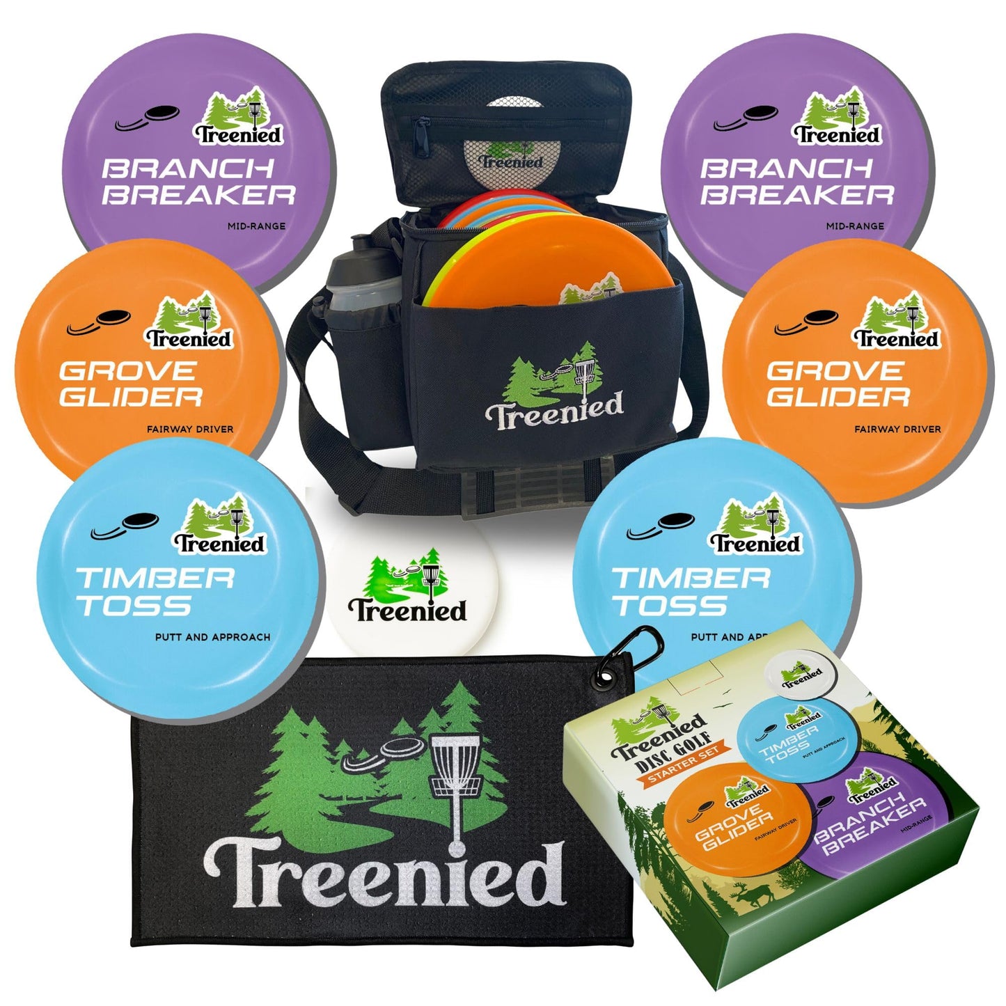 9-Piece Disc Golf Starter Set with Bag