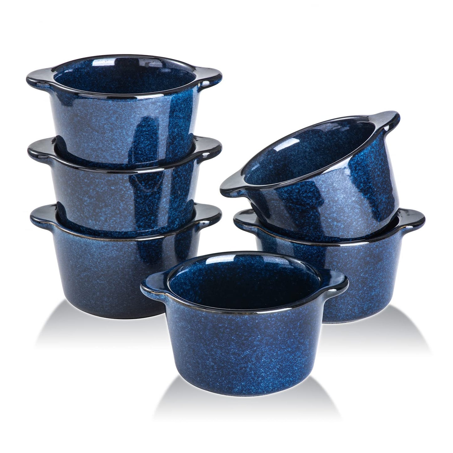 Ceramic Ramekins Set of 6 - 6 oz
