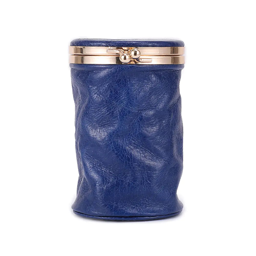 Retro Cute Genuine Leather Cosmetic Bag