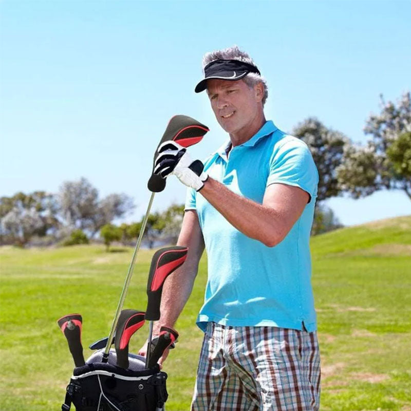 3-Piece Long-Neck Golf Club Headcover Set