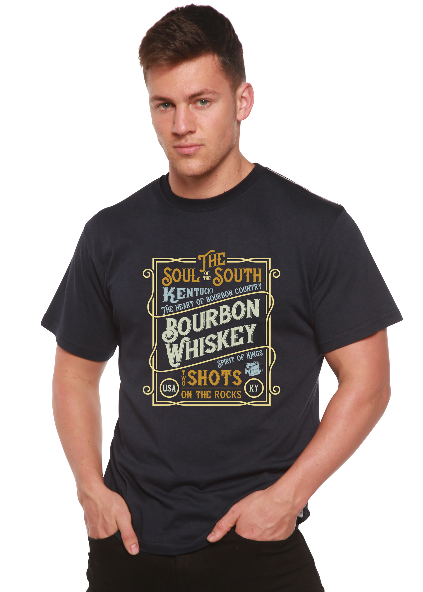 Bourbon Whiskey Bamboo Viscose/Organic Cotton T-Shirt