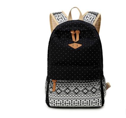 Canvas Print Women's Backpack