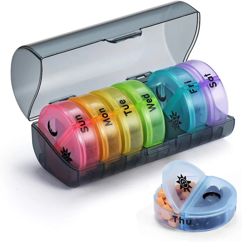 Portable 2 In 1 Mini Pill Cutter with Storage Box