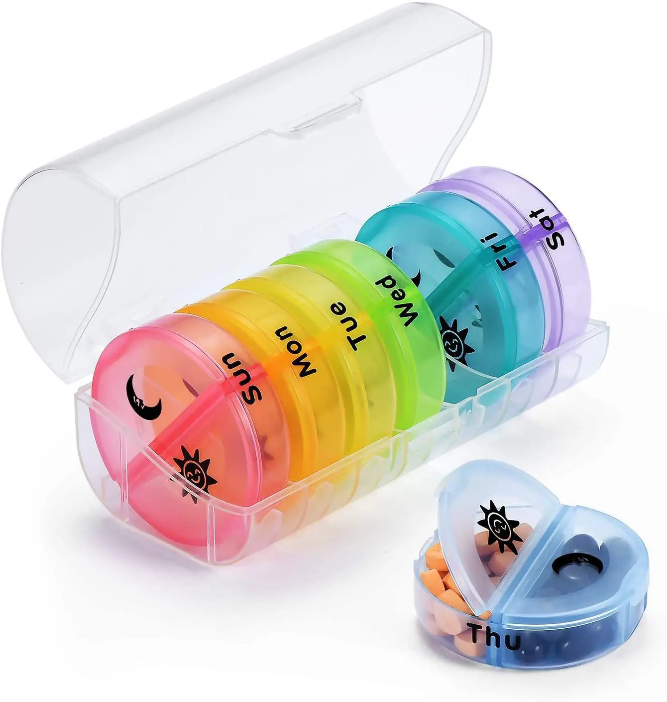 Portable 2 In 1 Mini Pill Cutter with Storage Box