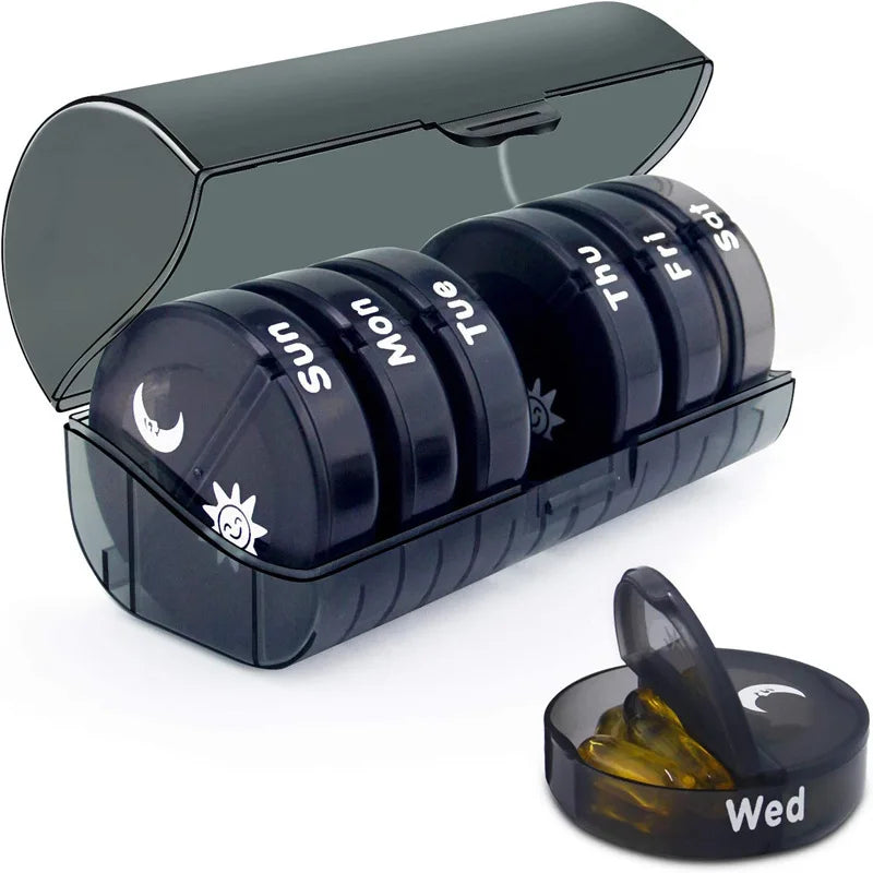 Portable 2 In 1 Mini Pill Cutter with Storage Box