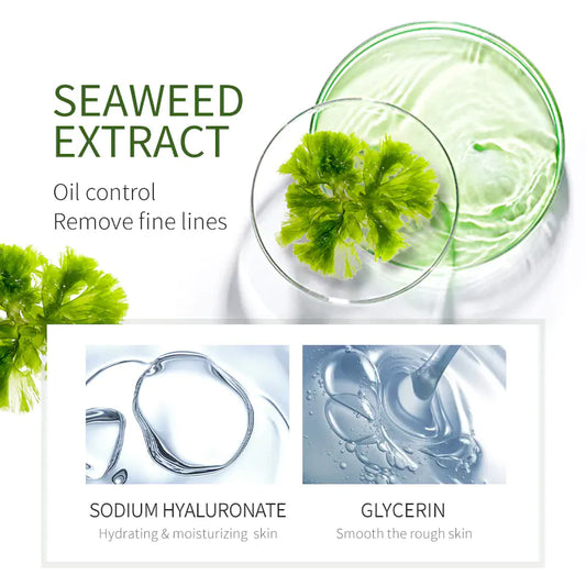 LAIKOU Seaweed Sleep Mask 15 Pack Overnight Moisture