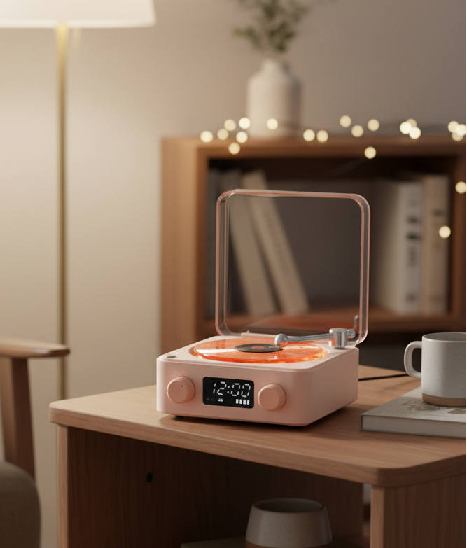 Retro Bluetooth Turntable Speaker