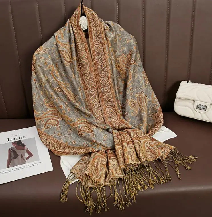 Cashmere Shawl Women's Printed Warm Scarf