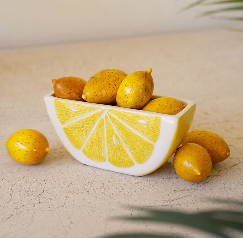 Ceramic Lemon Wedge Planter