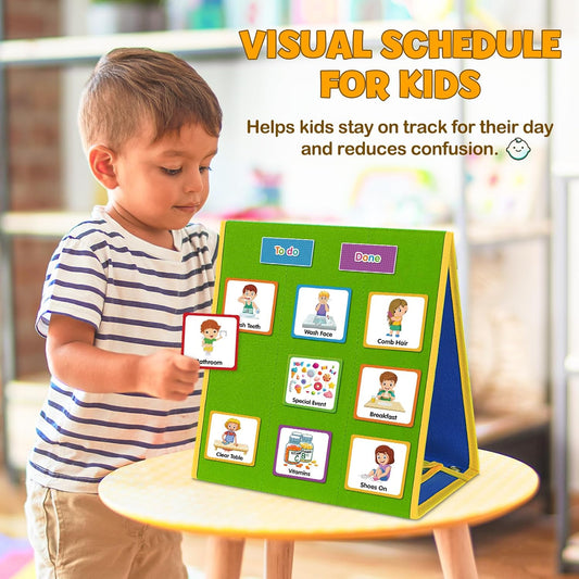 Kids Daily Chores Visual Schedule Calendar Board