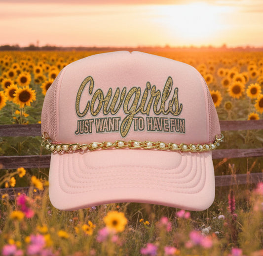 Cowgirls Just Want to Have Fun Trucker
