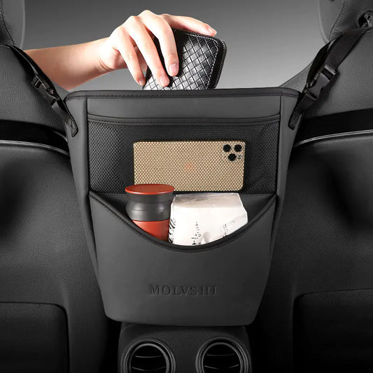 Leather Car Armrest Organizer (Multiple Colors)