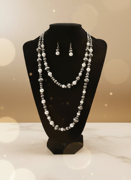Grey Navajo Pearl Set