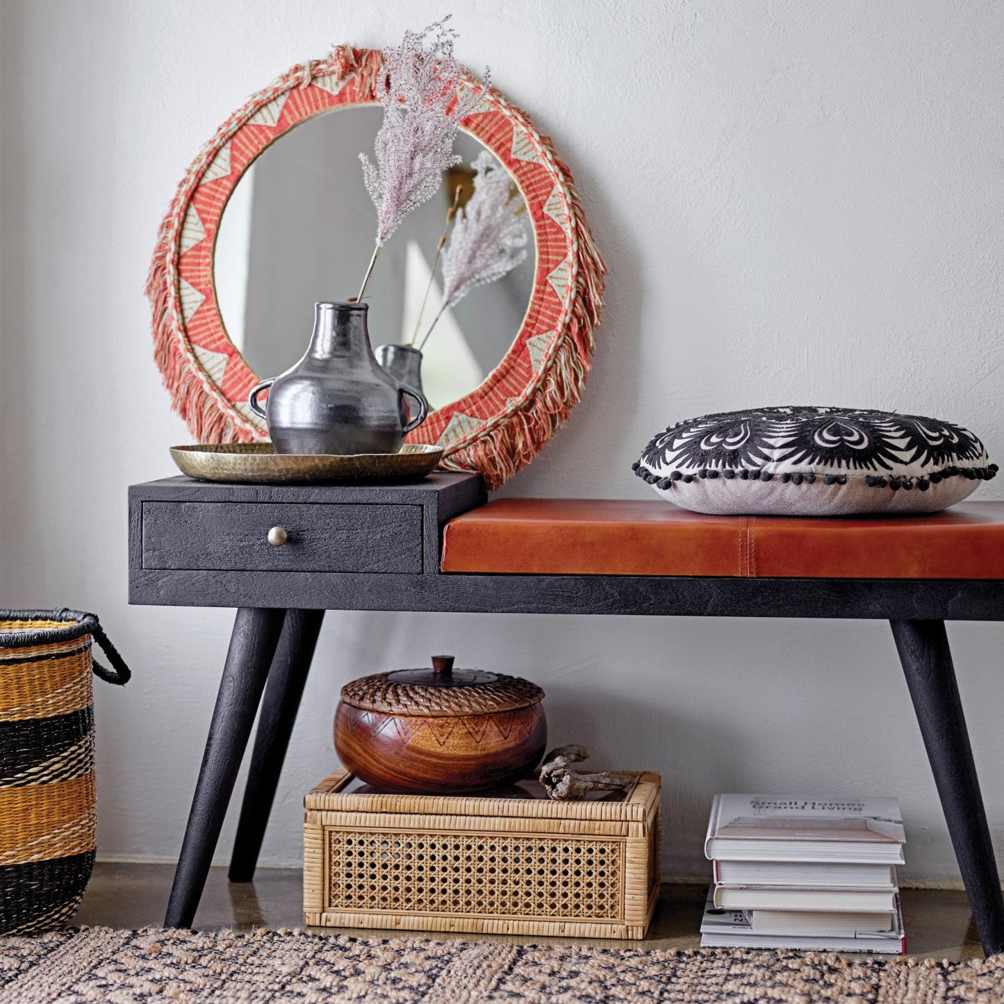 Woven Rattan Wood Display Boxes
