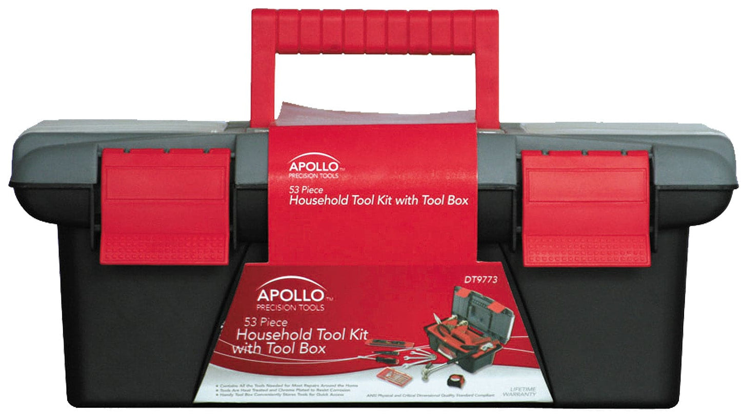 53 Piece Household Tool Kit with Tool Box
