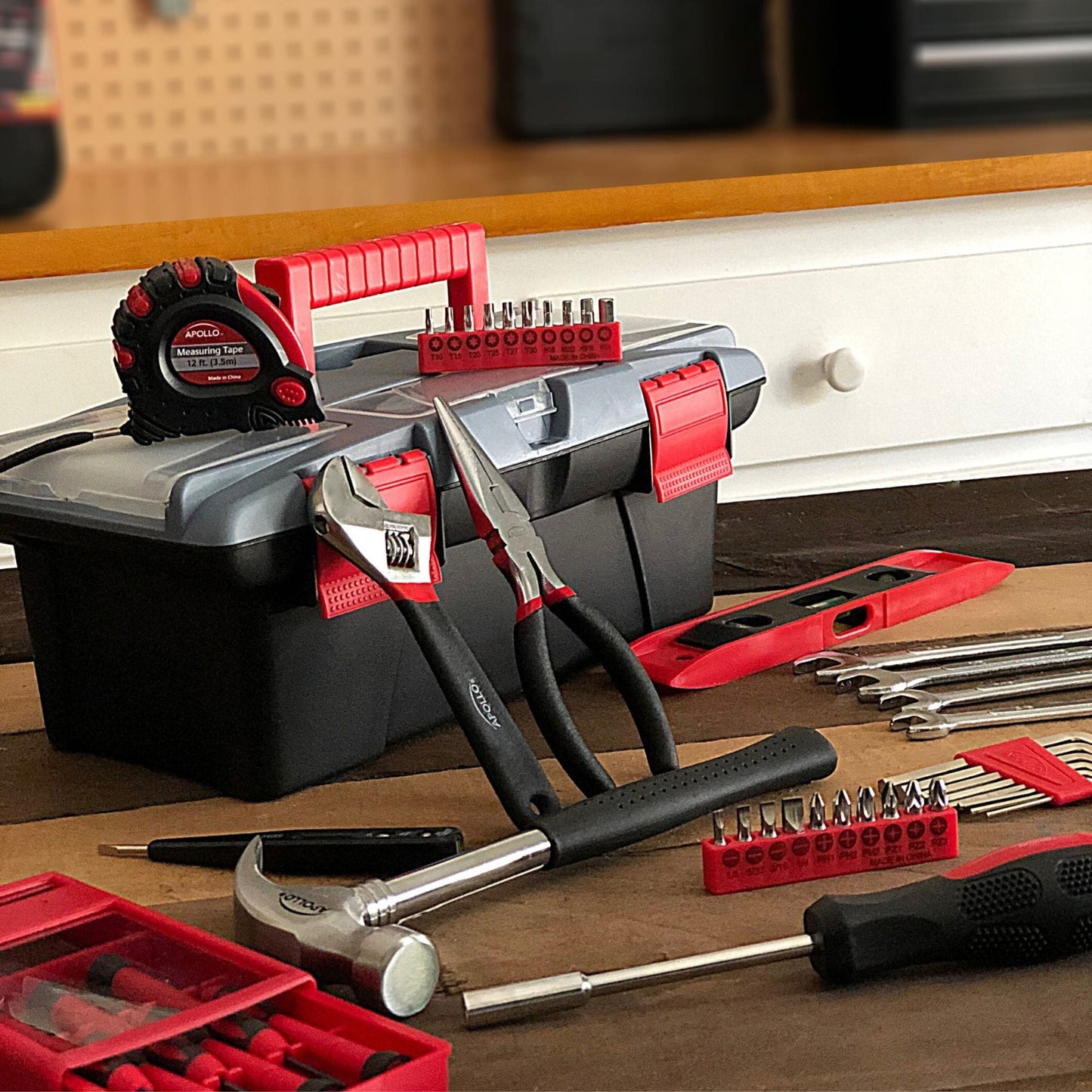 53 Piece Household Tool Kit with Tool Box