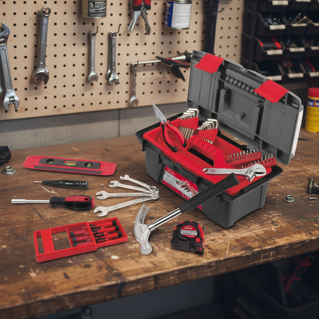 53 Piece Household Tool Kit with Tool Box