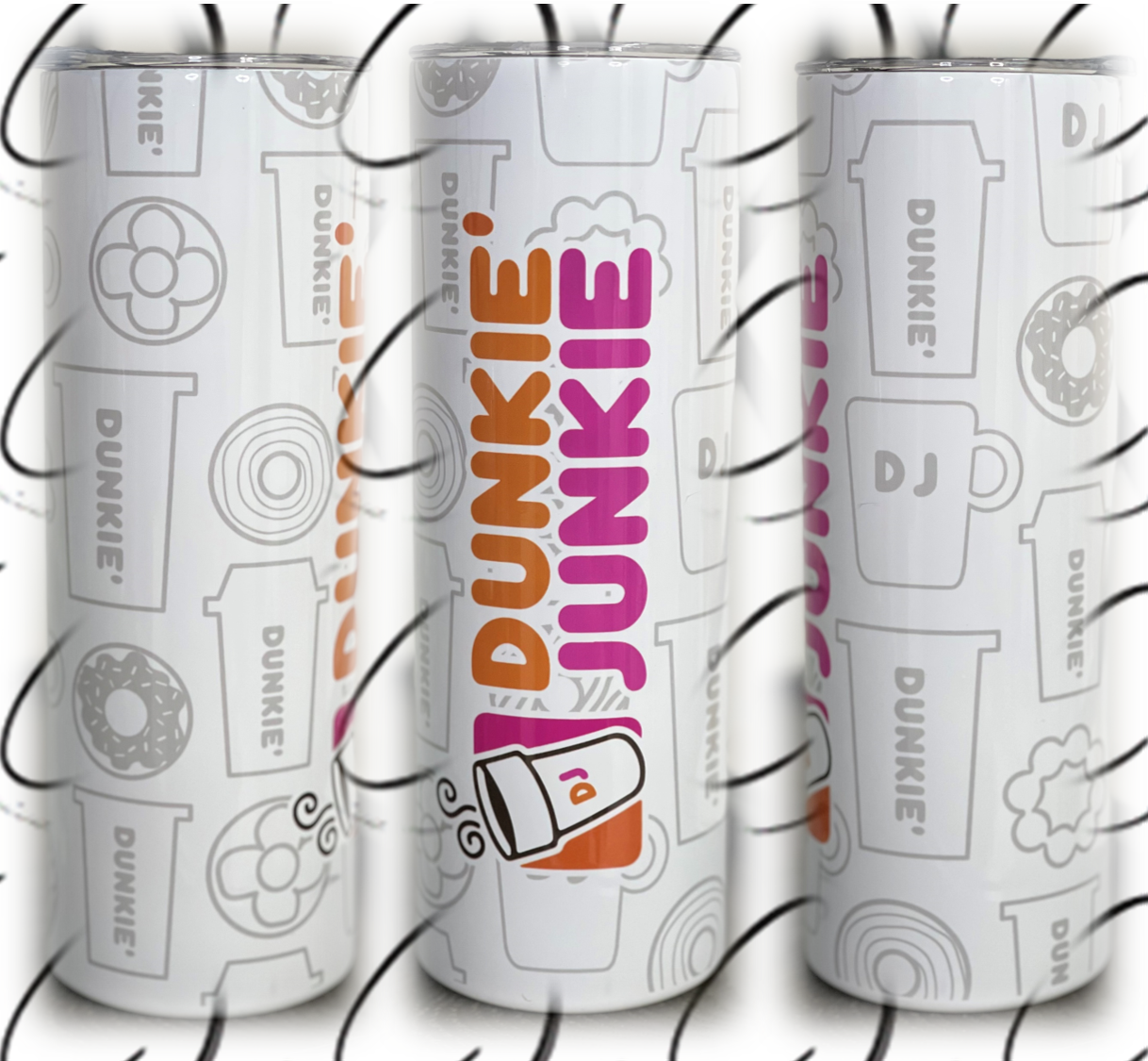 Dunkie Junkie 20oz Skinny Tumbler