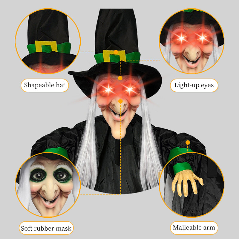 Life Size Talking Witch Decoration