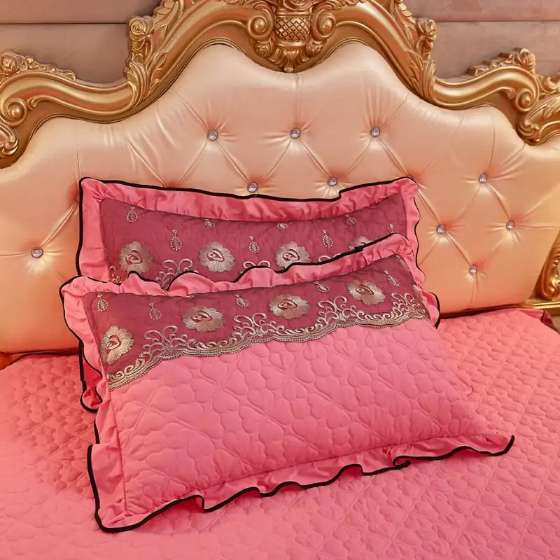 Thickened Lace Quilted Single Pillowcase