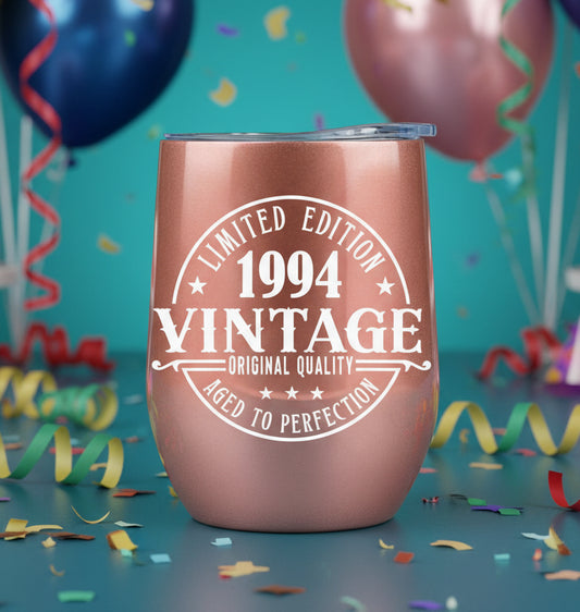 12 oz "1994 Limited Edition" Vintage Wine Glass