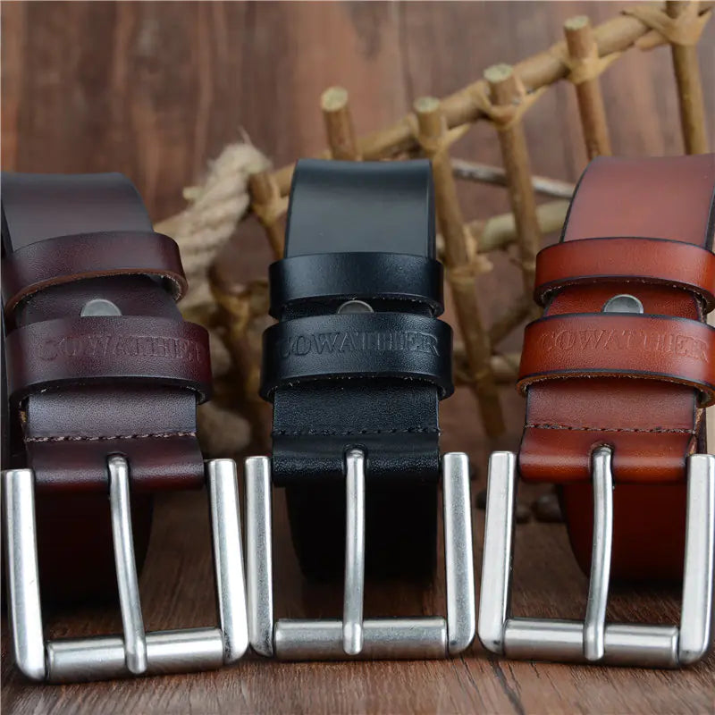 Luxury Leather Belt for Men 100-130cm