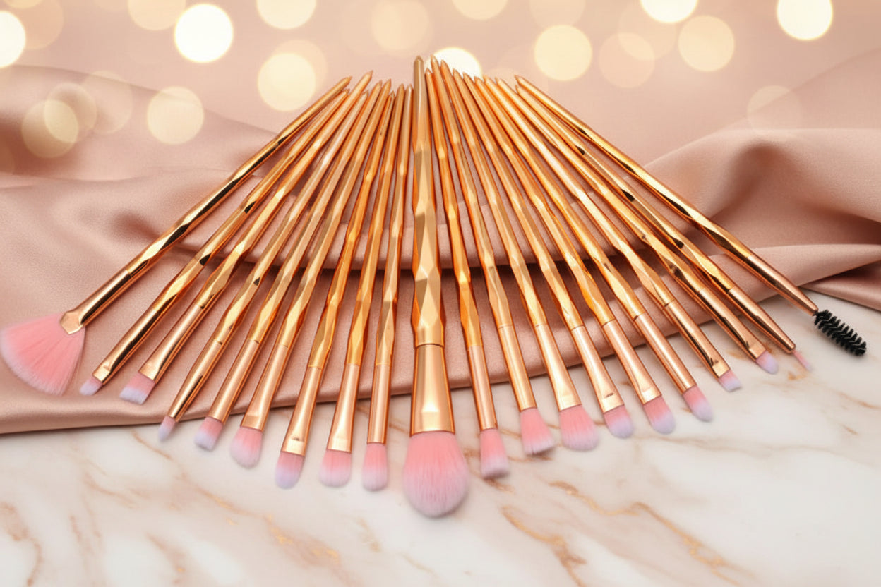 Diamond Handle 20-Piece Eye Brush Set