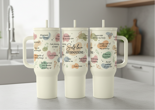 Beige Inspiration Slidemate | Slider Tumbler with Handle 40oz