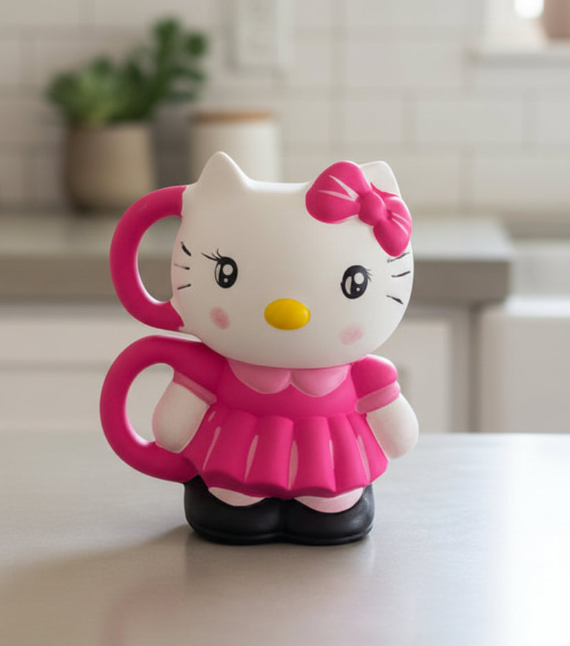 2-Piece Hello Kitty Hand-Painted Mug