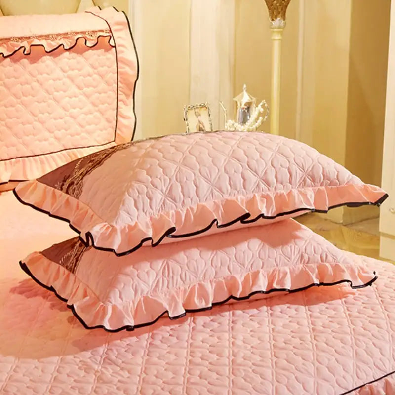 Thickened Lace Quilted Single Pillowcase