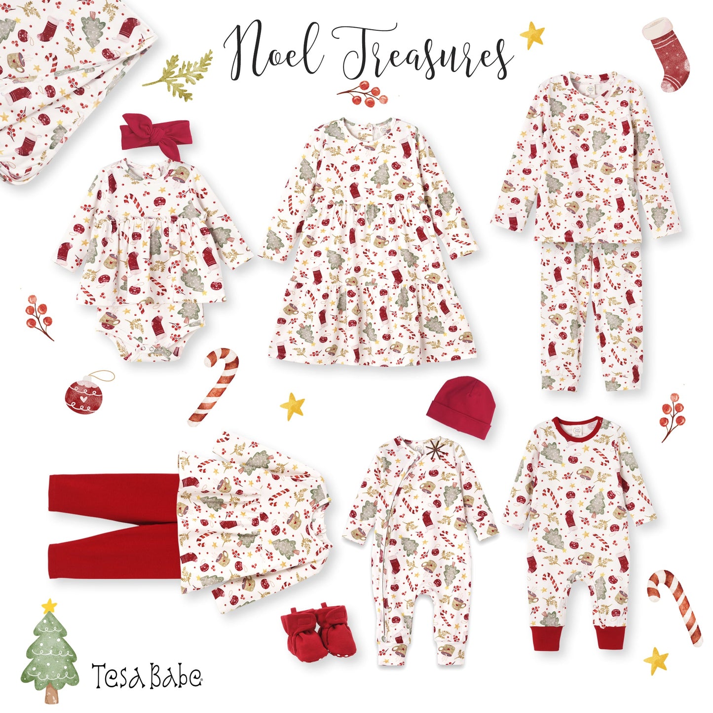 Kids’ Christmas Pajama Set – Soft Bamboo Holiday Sleepwear