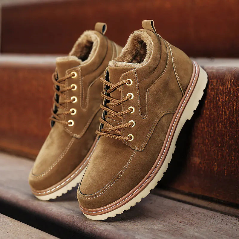 Casual Cashmere and Cotton Martin Boots