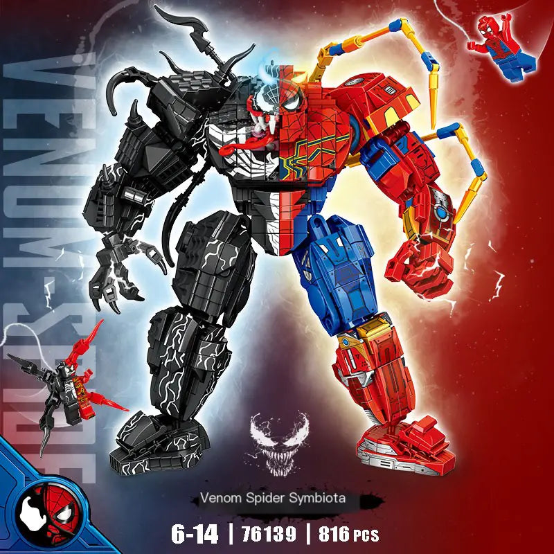 Venom or Venom Spider Symbiosis Building Blocks- Compatible with LEGO