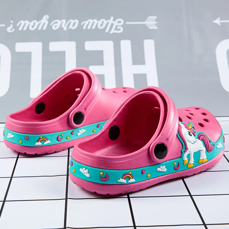 Kids Dinosaur and Unicorn Anti-Skid Garden Shoes