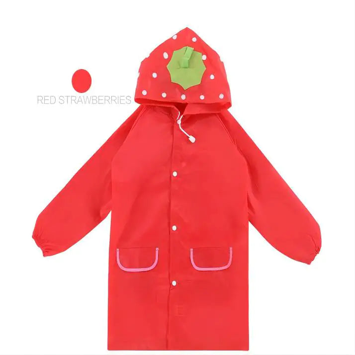 Animal Print Children's Rain Poncho for Kids