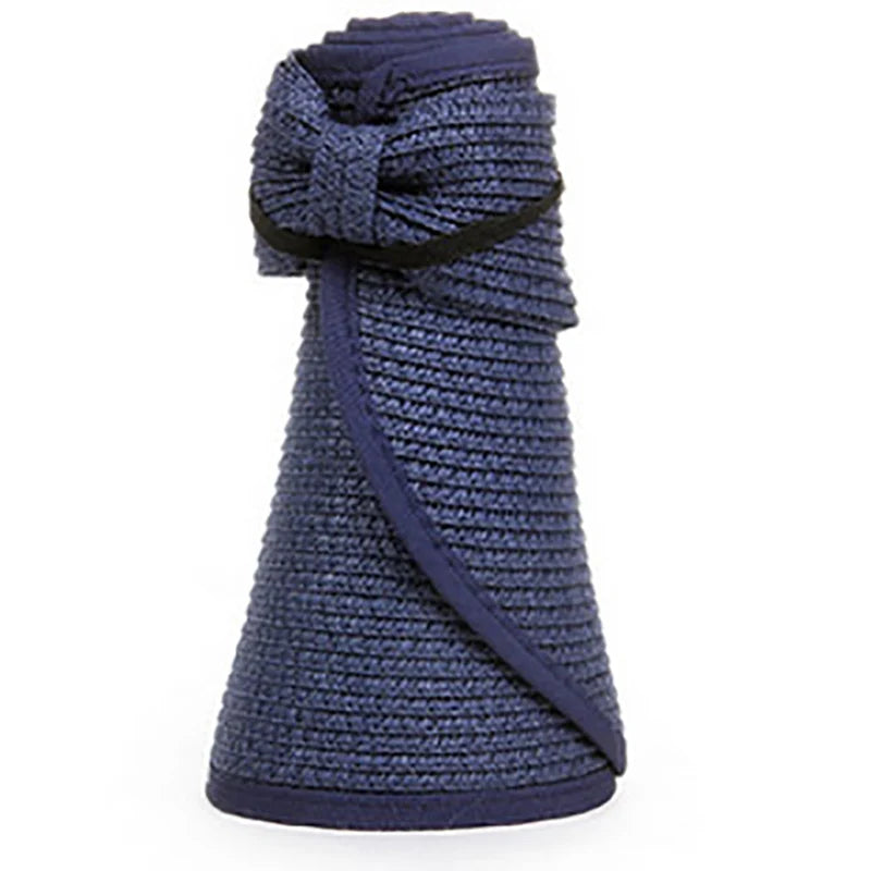 Women Foldable Summer Visor Hat - Stylish and UV-Resistant