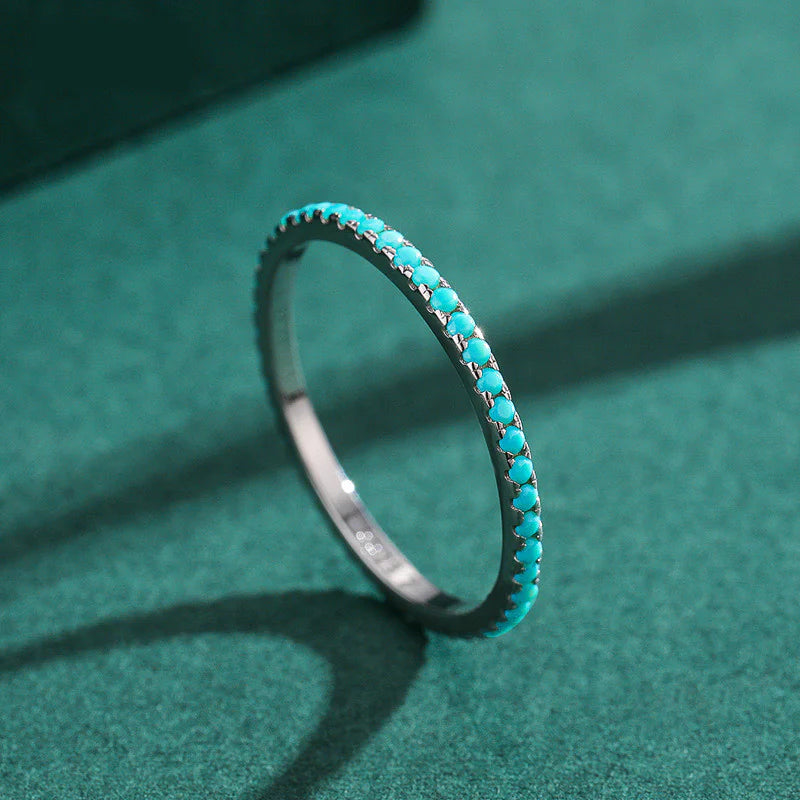 S925 Sterling Silver Turquoise Ring