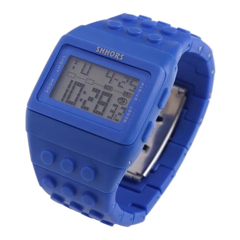 Digital LED Block Sports Watch