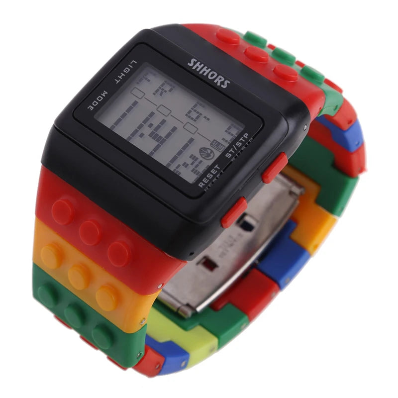 Digital LED Block Sports Watch
