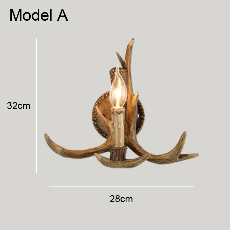 Deer Antler Chandelier: Resin Horn Lamp